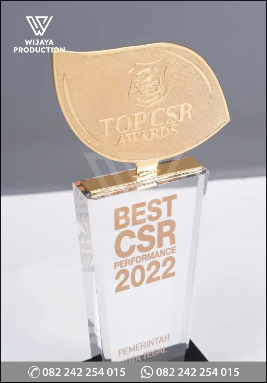 Detail Piala Top CSR Awards Pemerintah Kota Tegal
